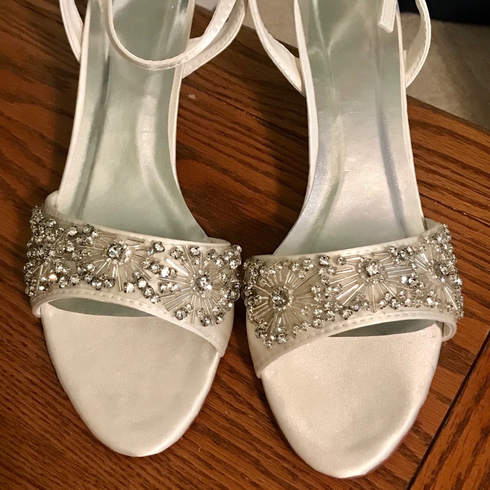 Never worn ivory heels!